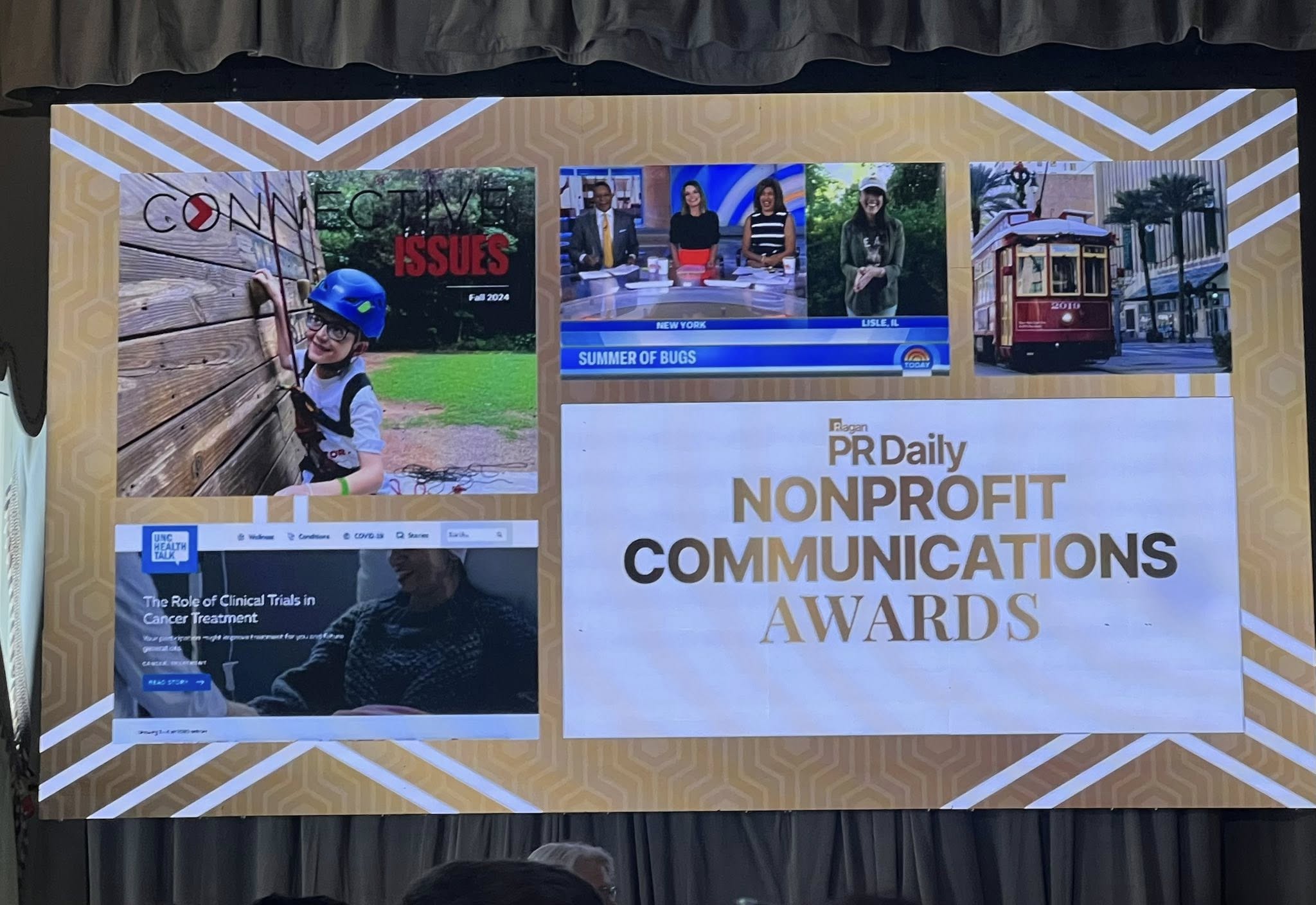 Connective Issues featured on big screen at awards