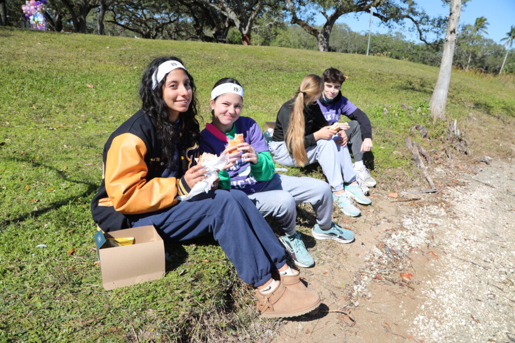 Attendees enjoy lunch courtesy of Jersey Mikes.