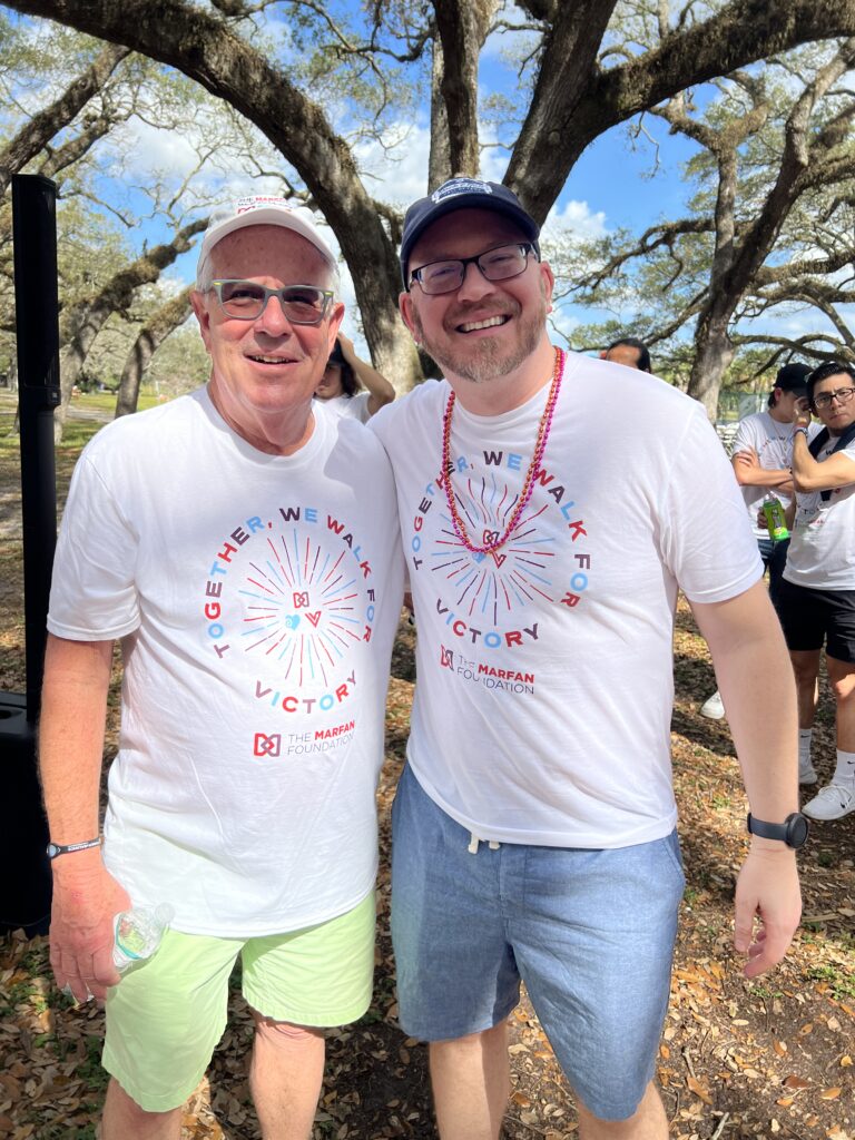 President & CEO Michael Weamer with Director, the VEDS Movement, Ryan Rodarmer at a Walk for Victory