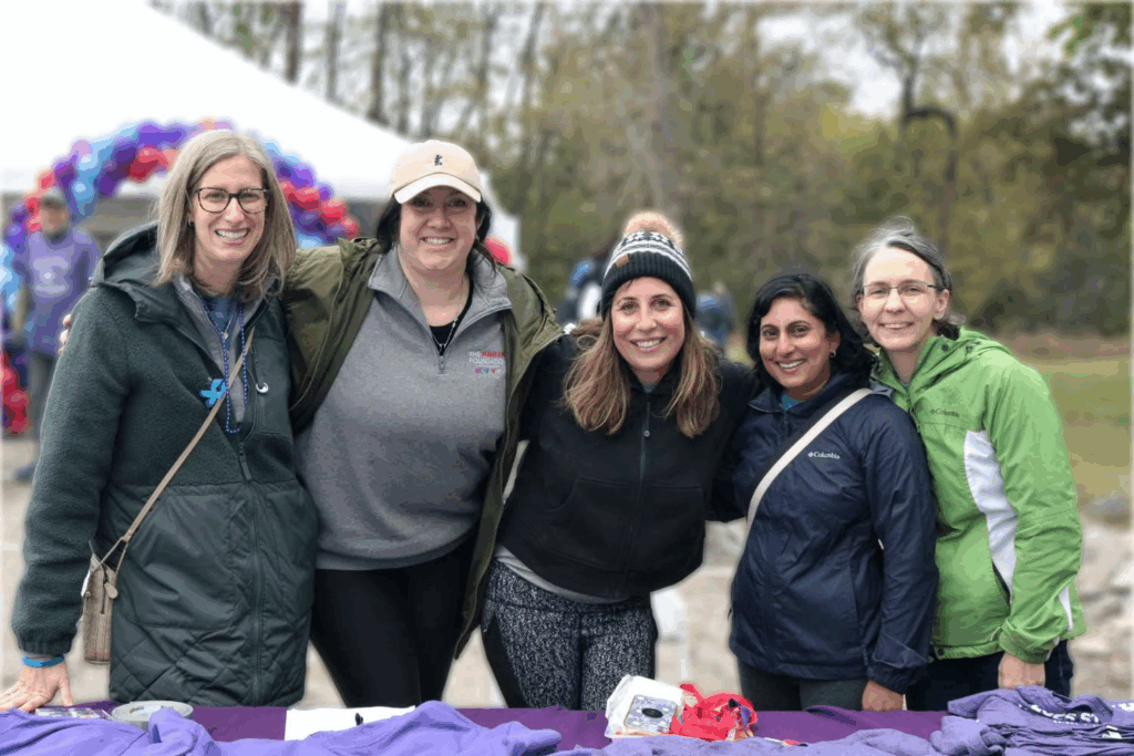 Staff and volunteers at the St. Louis Walk for Victory. 